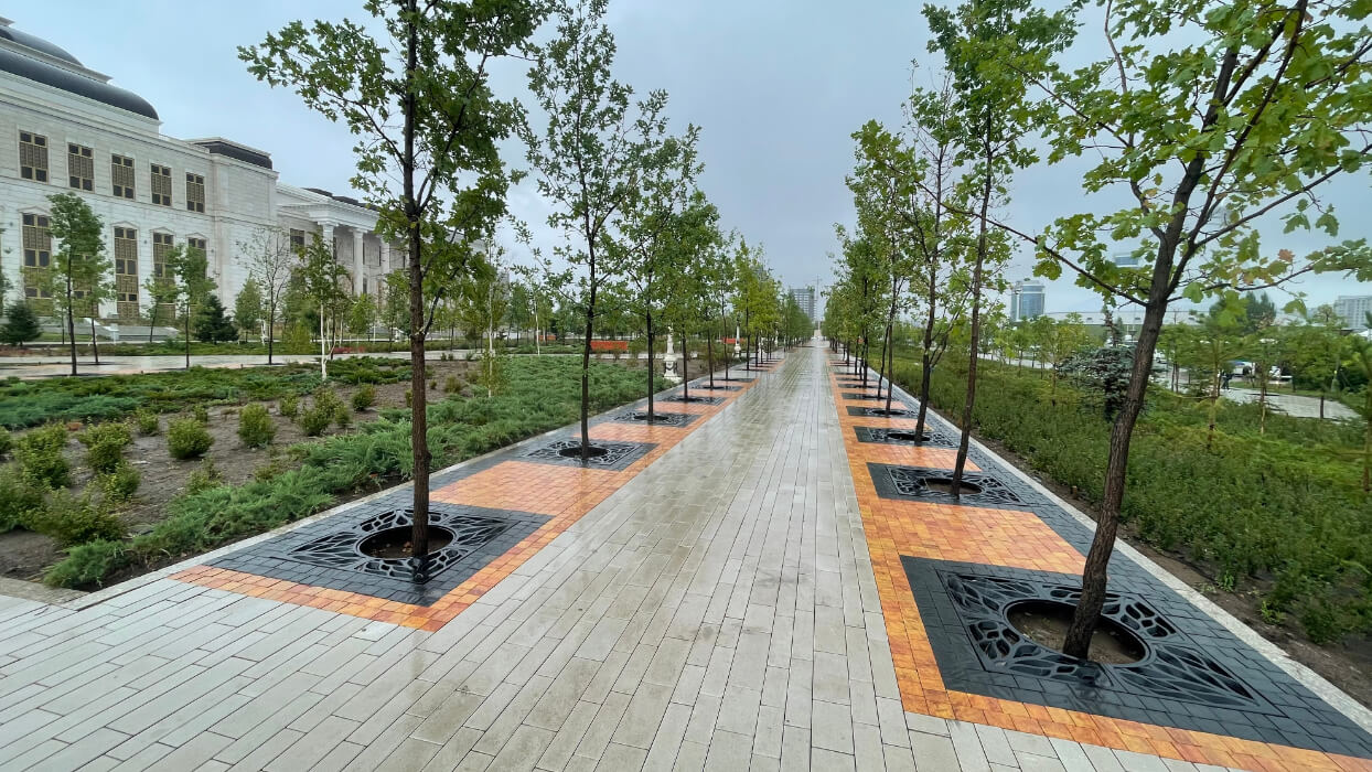 Приствольная решетка для дерева ZKING CRUST 1.2х1.2м Черная в Михайловске фото