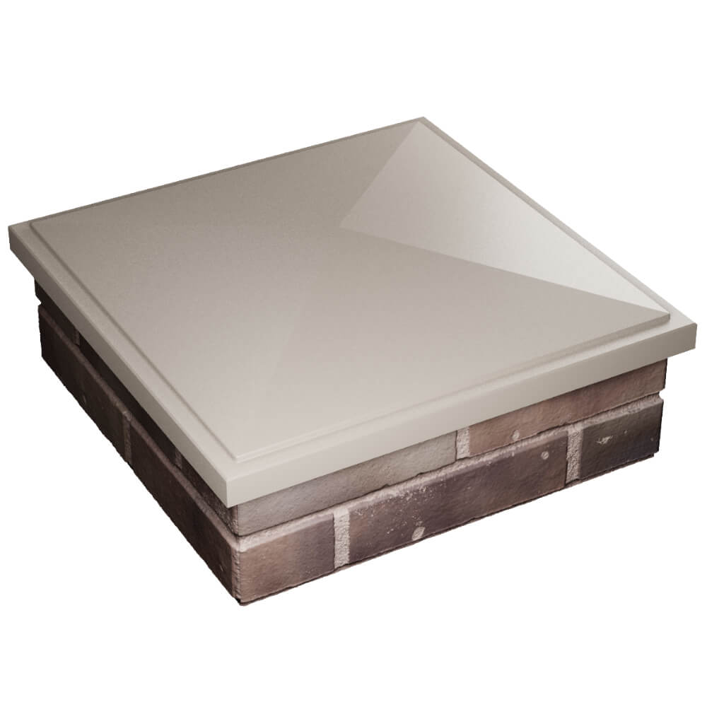 Колпак Zking БонаМоно Бежевый на столб 2х2 кирпича (515х515, 530х530мм) в Михайловске фото