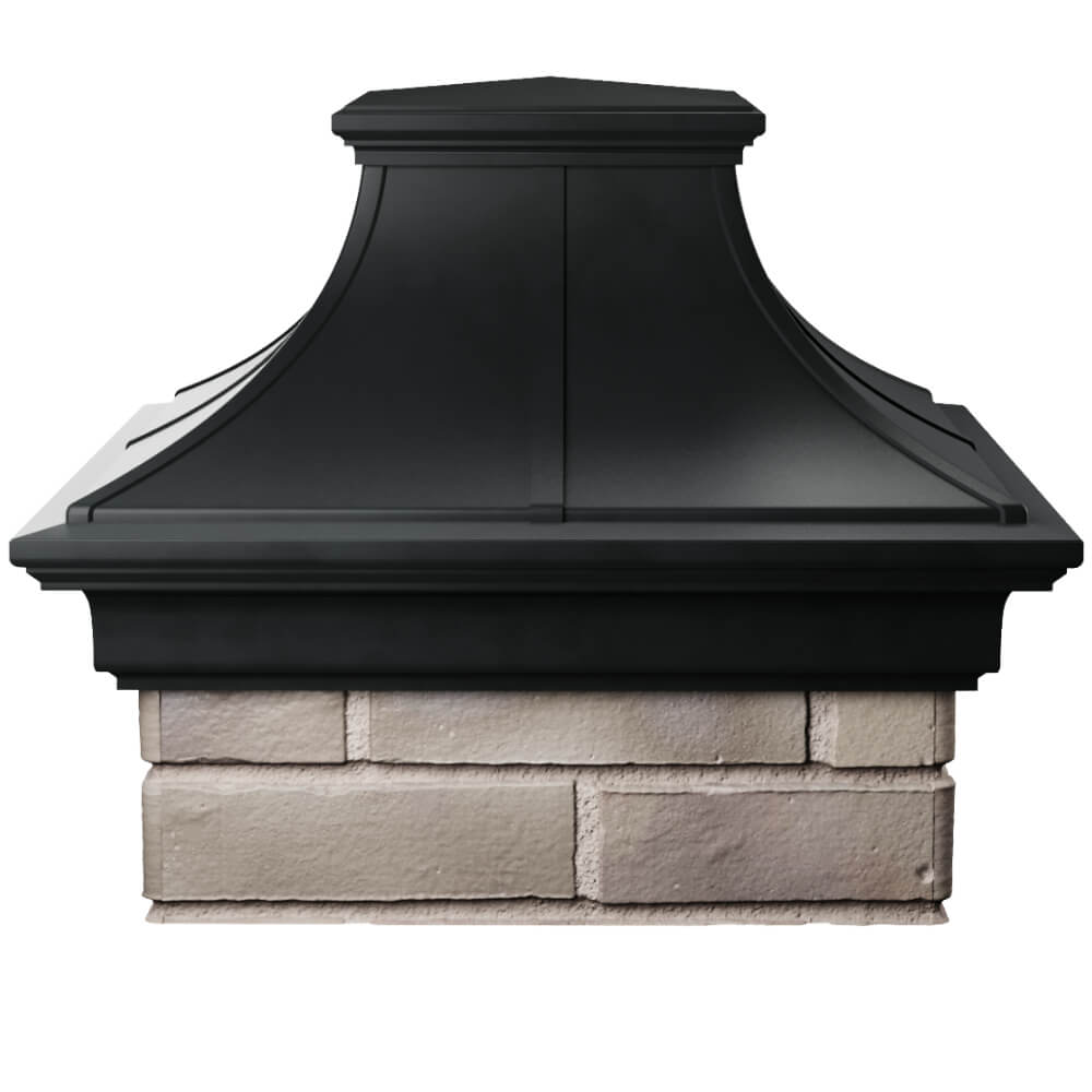 Колпак Zking Монблан Премиум Черный на столб 1.5х1.5 кирпича (385х385мм) Михайловск фото