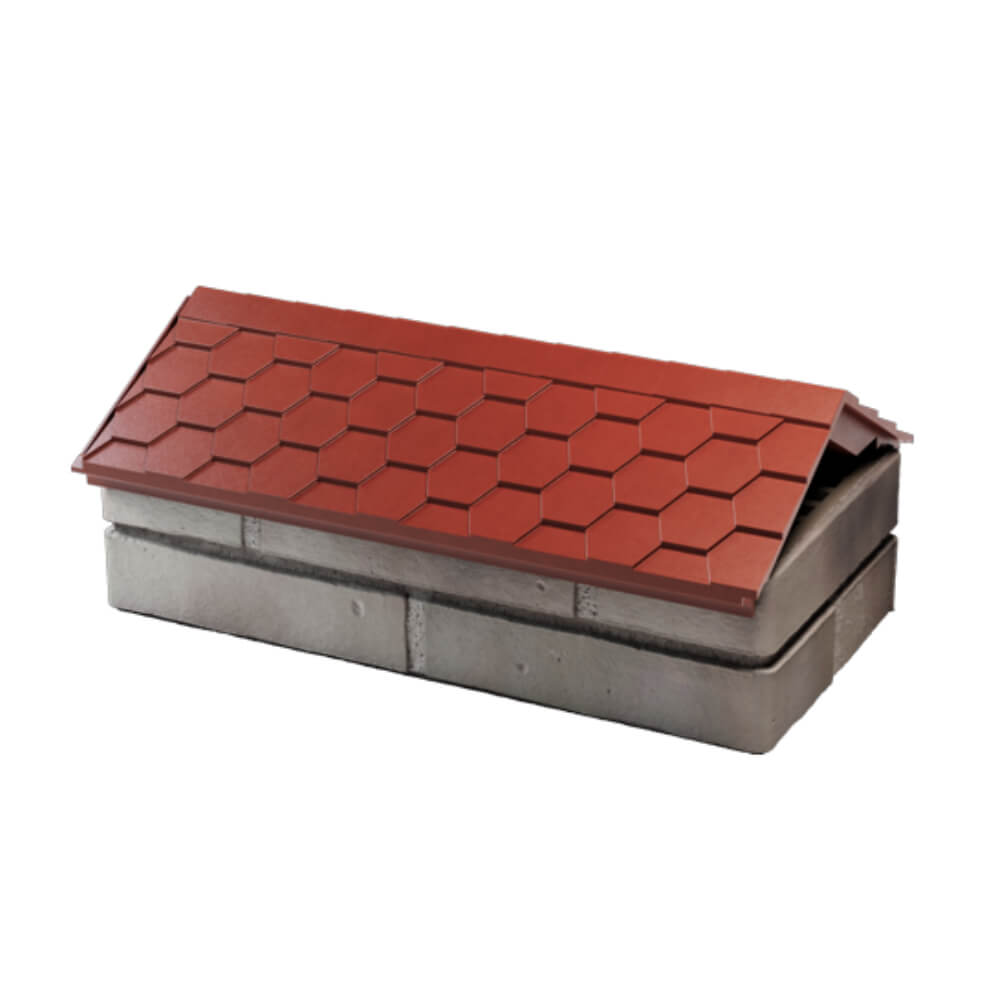 Парапет Zking Эверест Красный с посадкой на 1 кирпич (200/225/255мм) в Михайловске фото