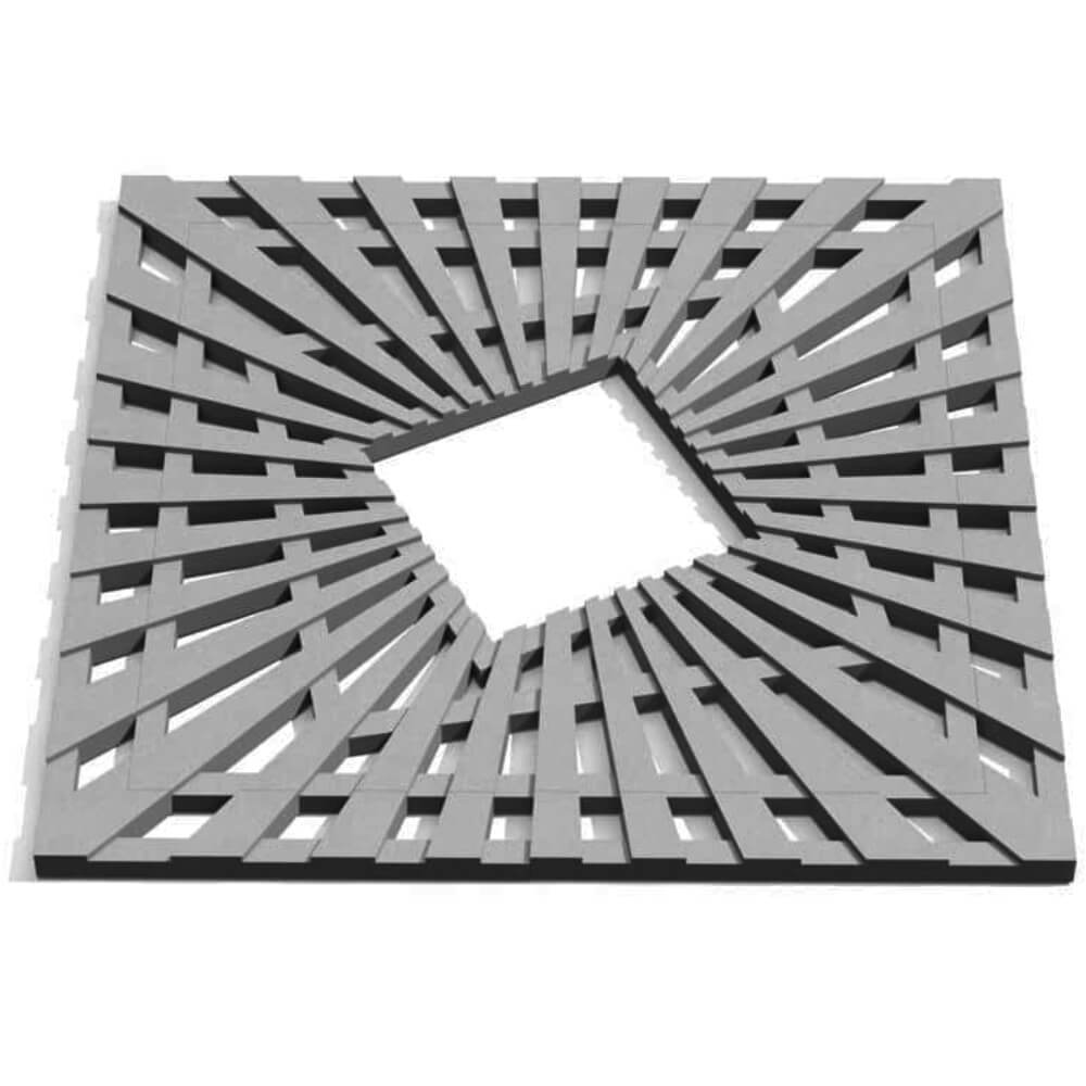 Приствольная решетка для дерева ZKING ATMOSPHERE 1.2х1.2м Серая Михайловск фото