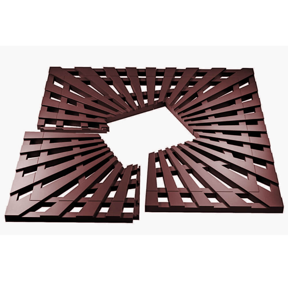 Приствольная решетка для дерева ZKING ATMOSPHERE 1.2х1.2м Коричневая в Михайловске фото