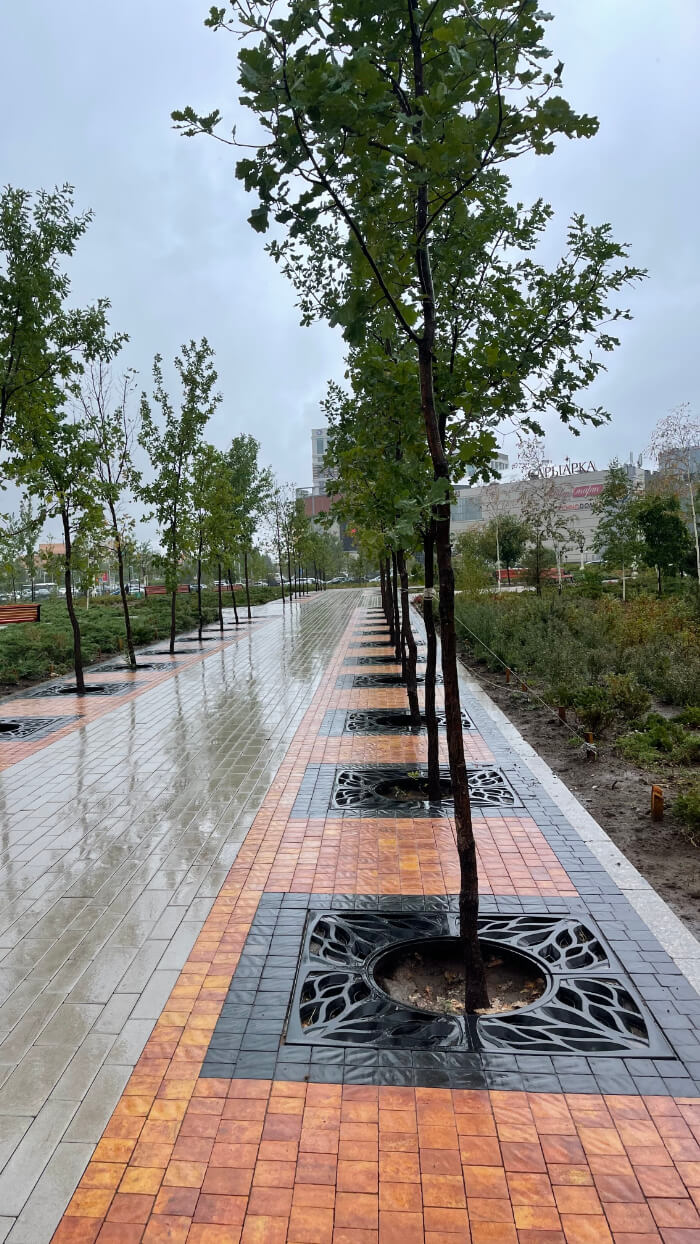 Приствольная решетка для дерева ZKING CRUST 1.2х1.2м Черная в Михайловске фото