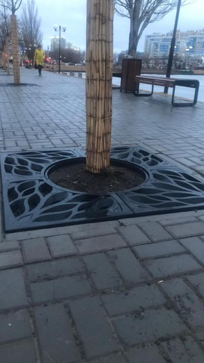 Приствольная решетка для дерева ZKING CRUST 1.2х1.2м Черная в Михайловске фото