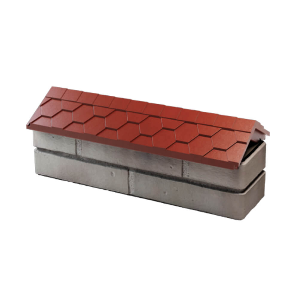 Парапет Zking Эверест Красный с посадкой на 0.5 кирпича (130мм) в Михайловске фото