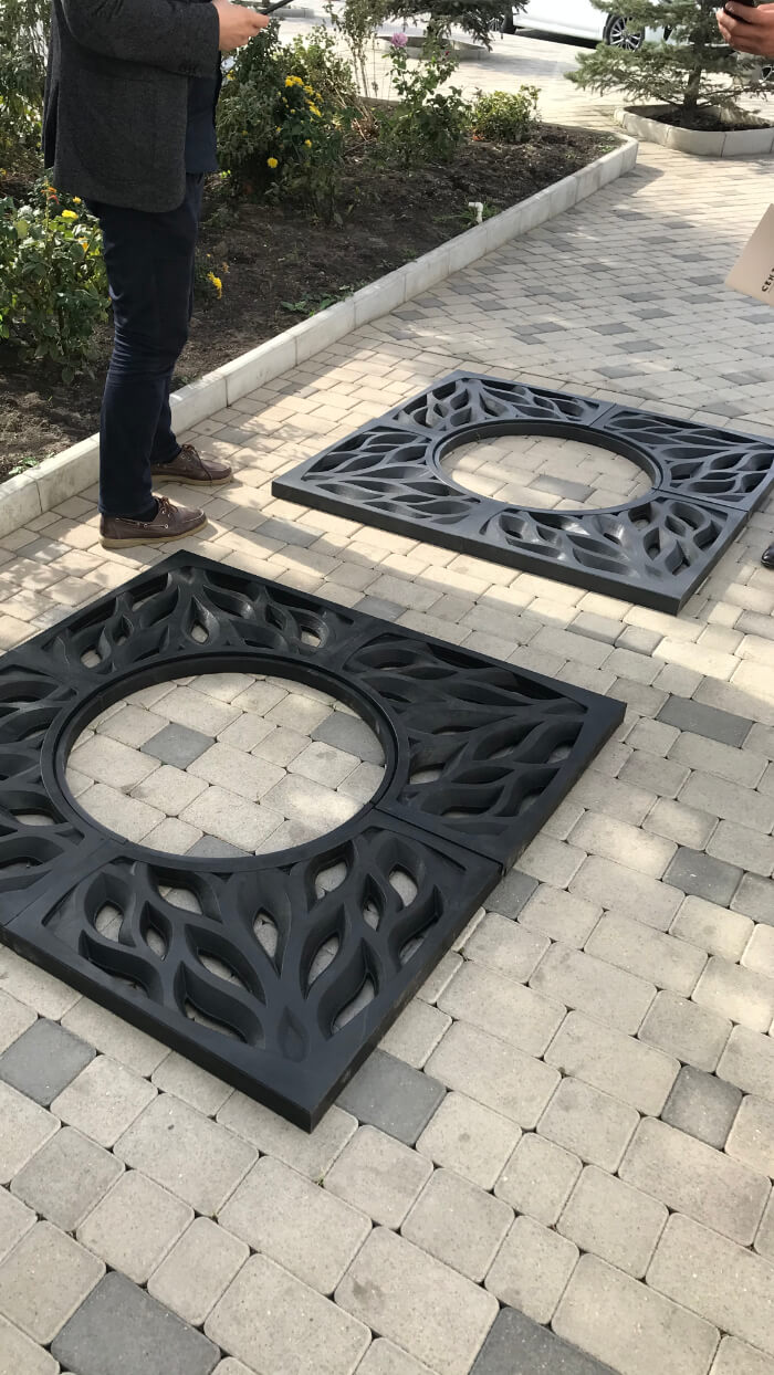 Приствольная решетка для дерева ZKING CRUST 1.2х1.2м Черная в Михайловске фото