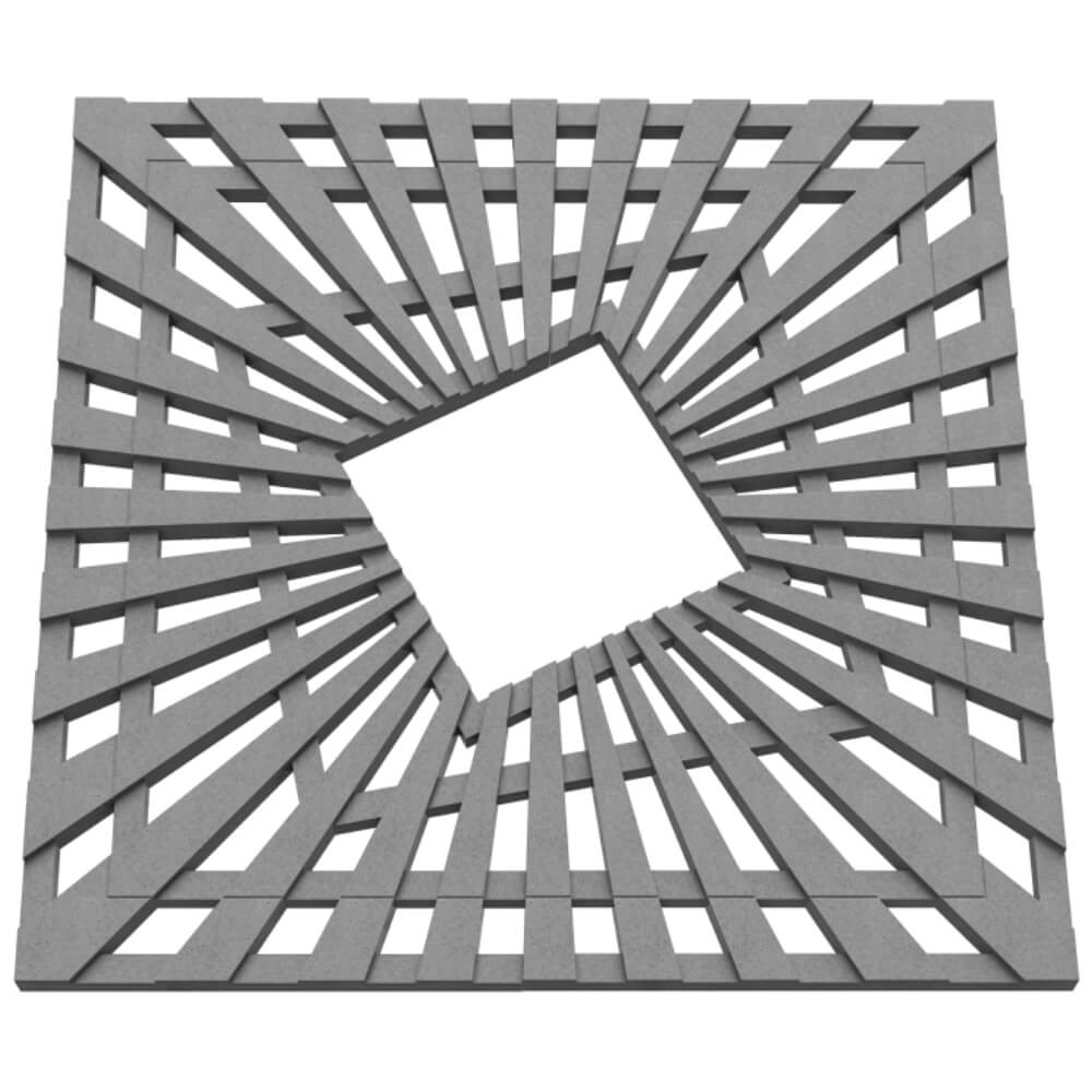 Приствольная решетка для дерева ZKING ATMOSPHERE 1.2х1.2м Серая в Михайловске фото