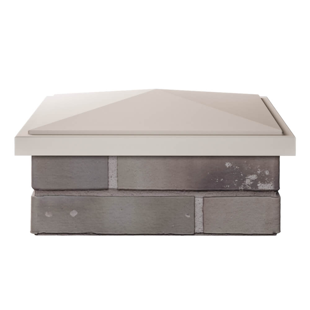 Колпак Zking БонаМоно Бежевый на столб 1.5х1.5 кирпича (385х385, 400х400мм) Михайловск фото