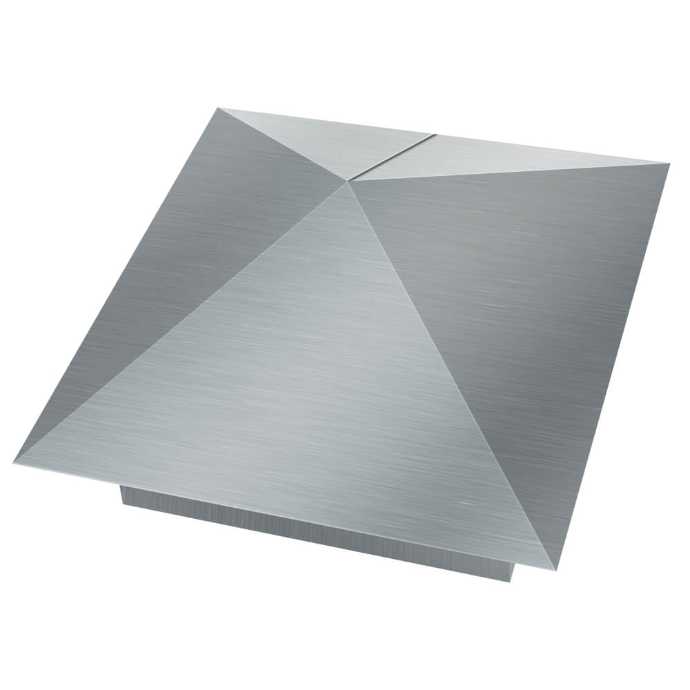 Колпак металлический 380х380мм оцинкованный заборный Михайловск фото