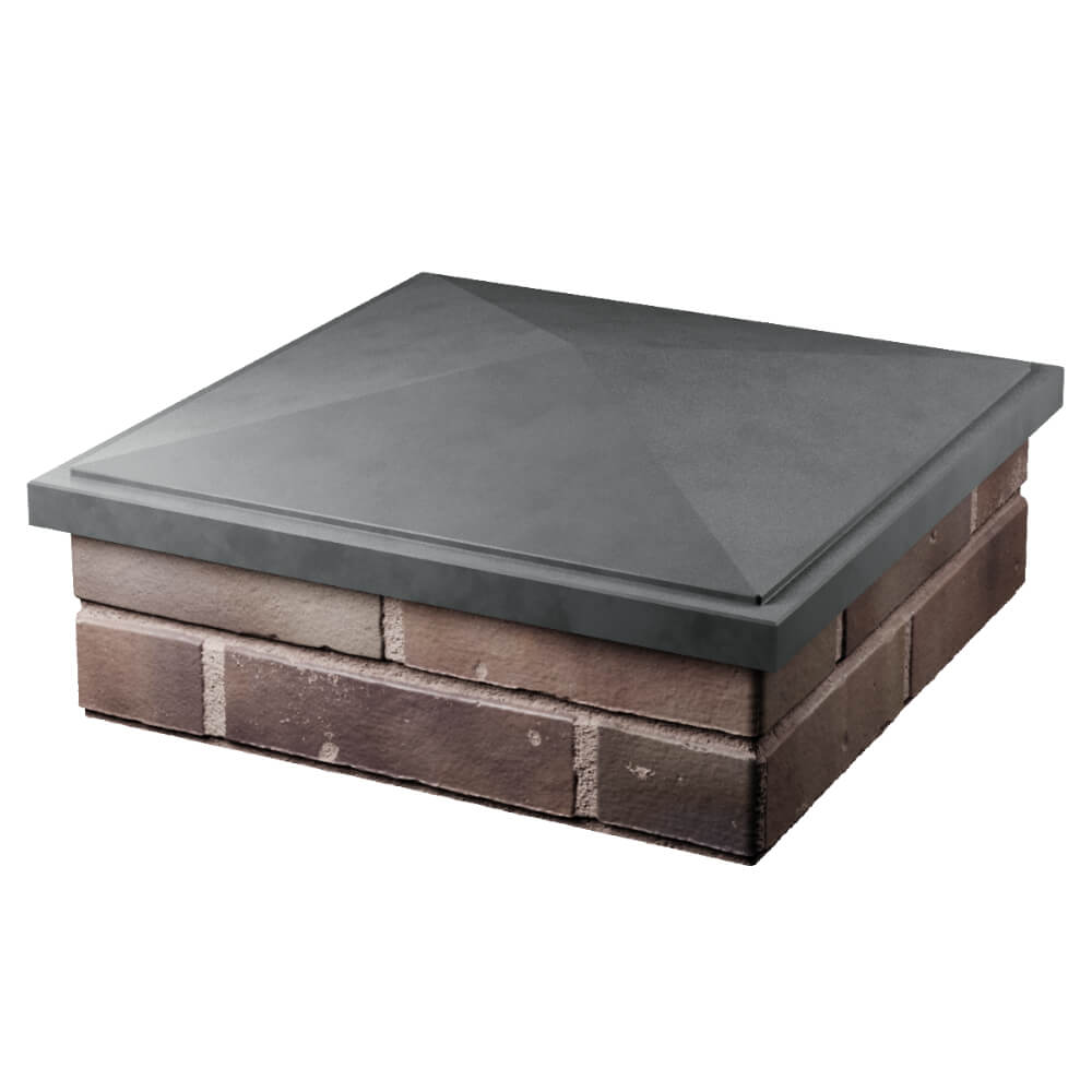 Колпак Zking БонаМоно Серый на столб 2х2 кирпича (515х515, 530х530мм) в Михайловске фото