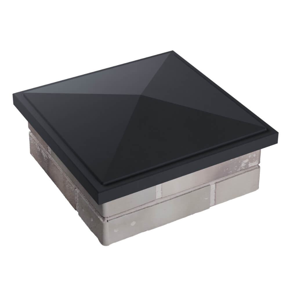 Колпак Zking БонаМоно Серый на столб 1.5х1.5 кирпича (385х385, 400х400мм) в Михайловске фото