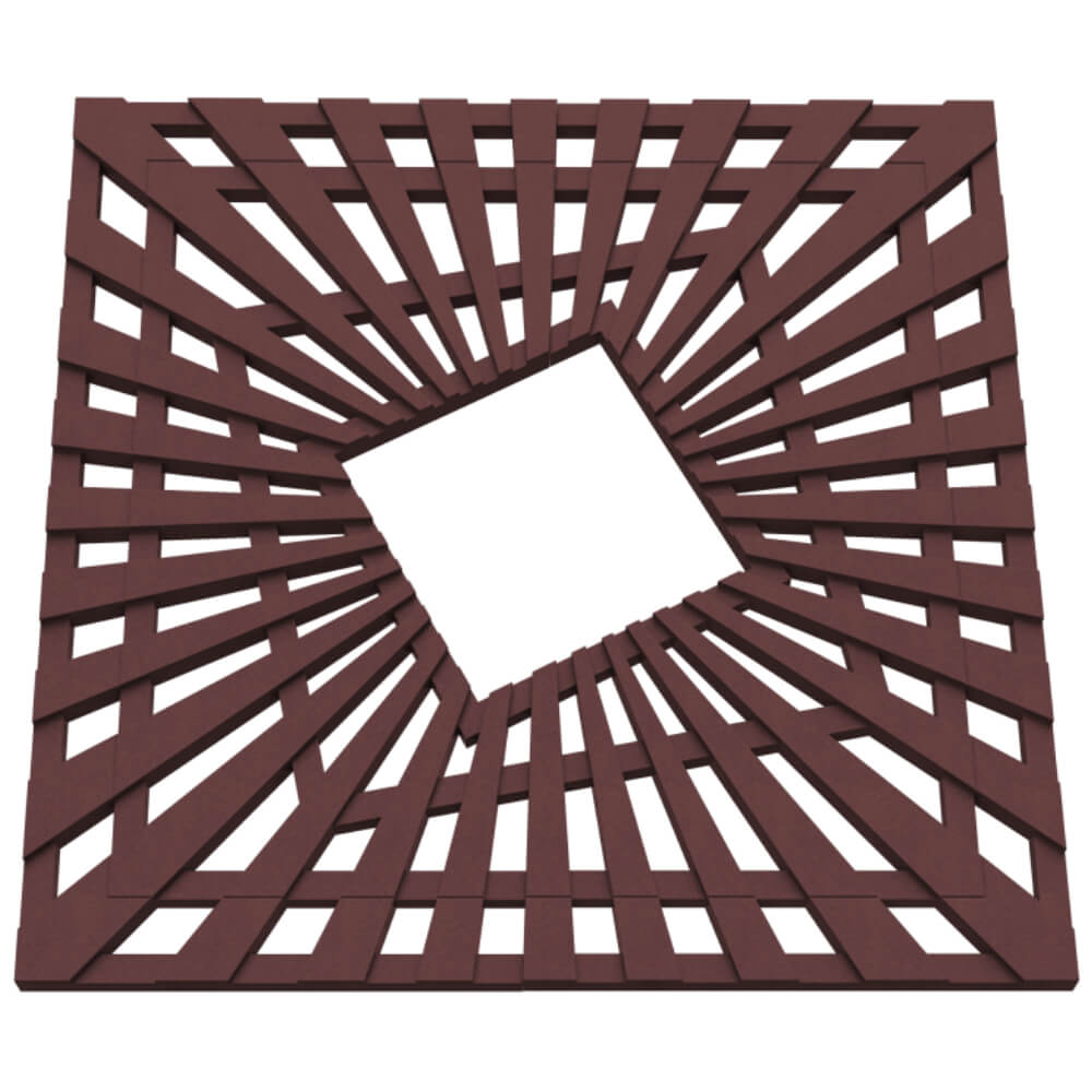 Приствольная решетка для дерева ZKING ATMOSPHERE 1.2х1.2м Коричневая в Михайловске фото