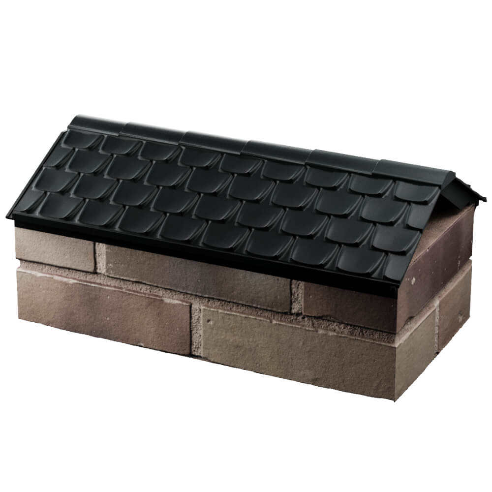 Парапет Zking Эльбрус Черный с посадкой на 1 кирпич (255мм) в Михайловске фото