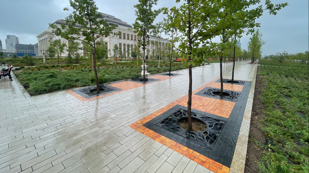 Приствольная решетка для дерева ZKING CRUST 1.2х1.2м Черная в Михайловске фото