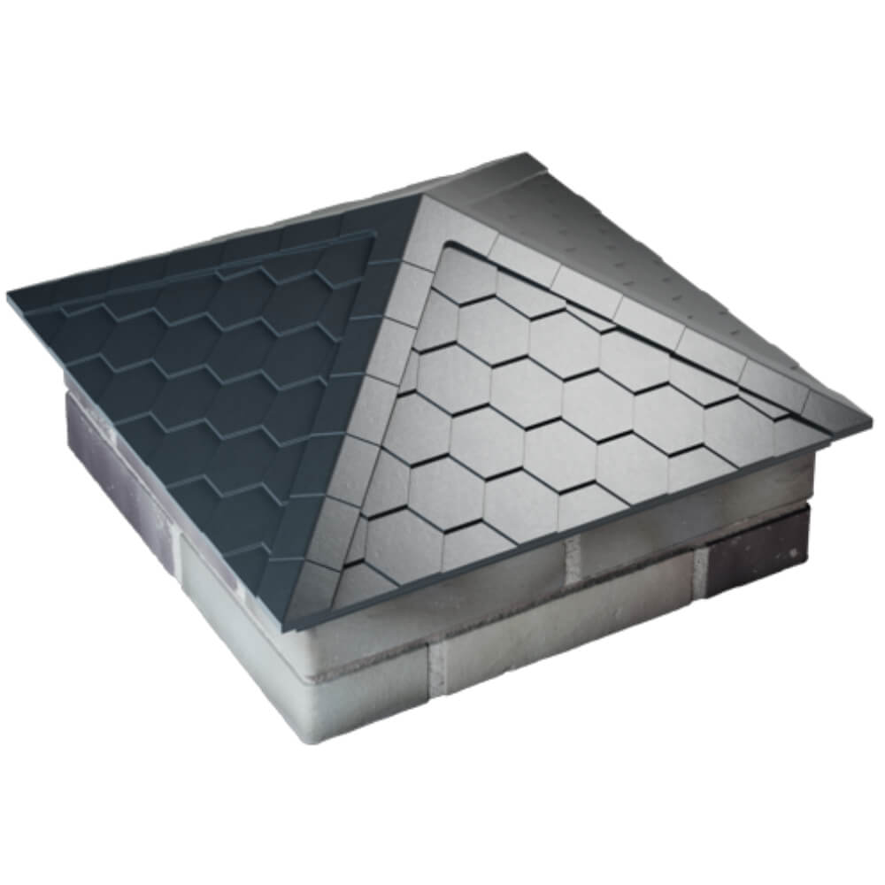 Колпак Zking Эверест Серый на столб 2х2 кирпича (535х535мм) Михайловск фото