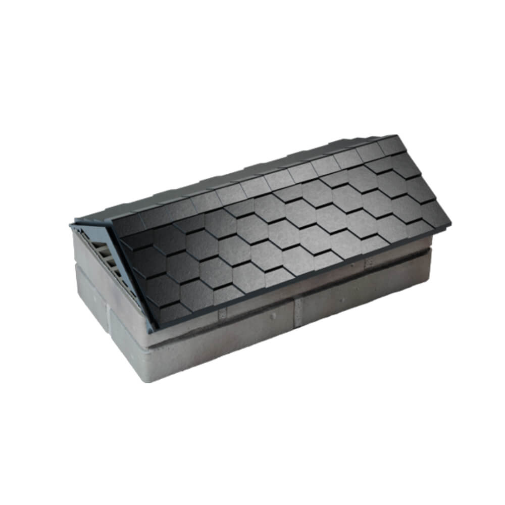 Парапет Zking Эверест Черный с посадкой на 1 кирпич (200/225/255мм) в Михайловске фото