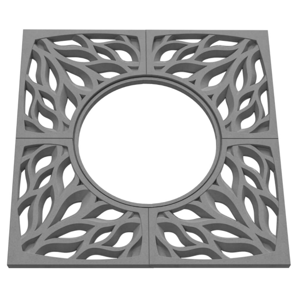 Приствольная решетка для дерева ZKING CRUST 1.2х1.2м Серая в Михайловске фото