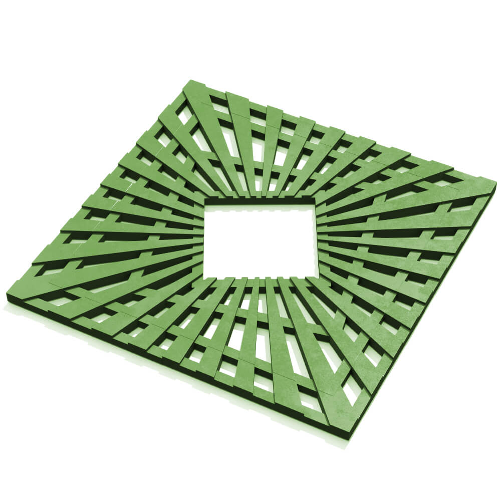 Приствольная решетка для дерева ZKING ATMOSPHERE 1.2х1.2м Зеленая в Михайловске фото