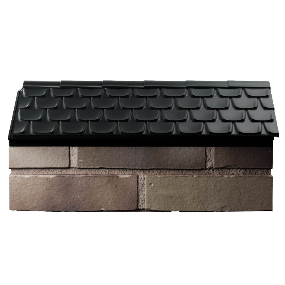 Парапет Zking Эльбрус Черный с посадкой на 1 кирпич (255мм) в Михайловске фото