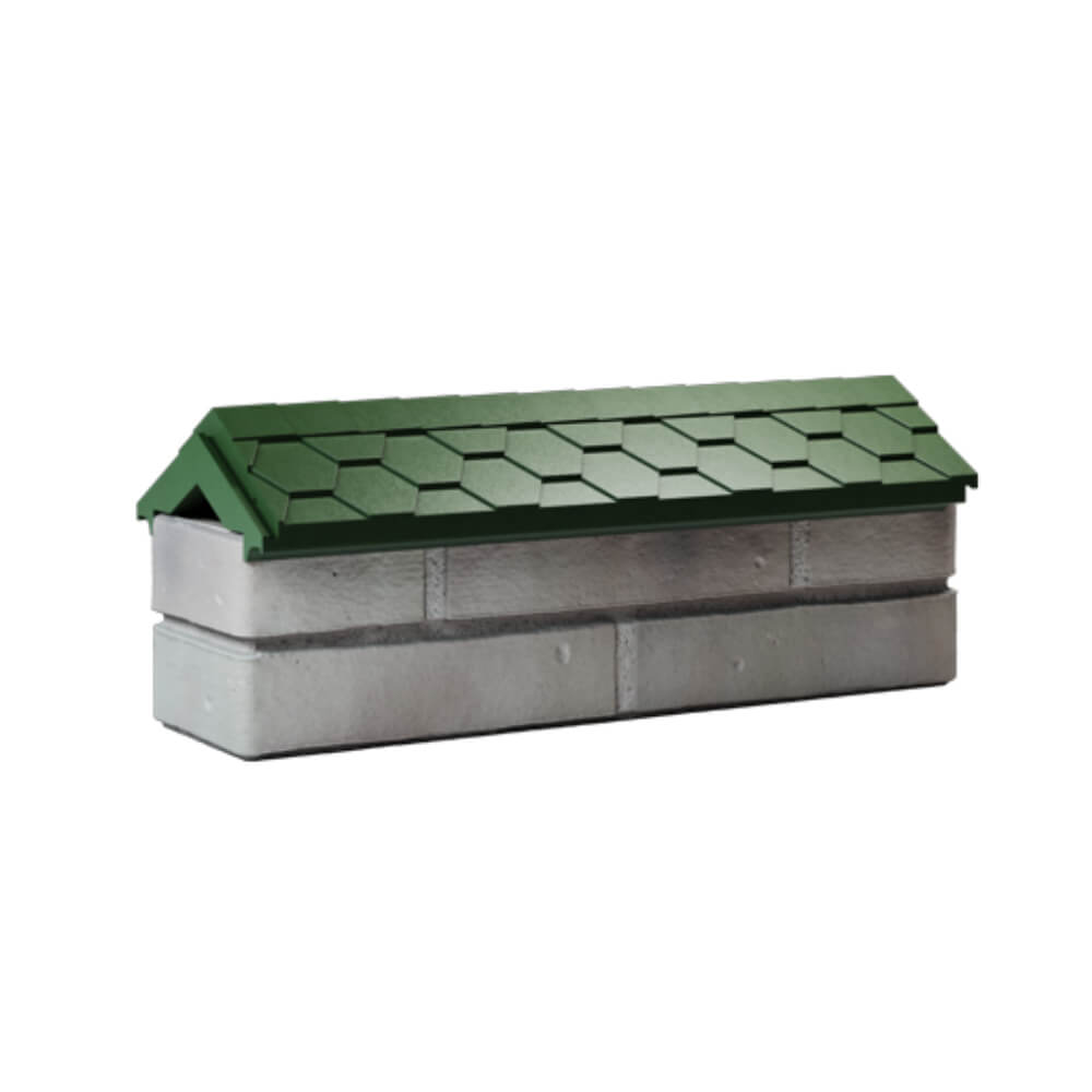 Парапет Zking Эверест Зеленый с посадкой на 0.5 кирпича (130мм) Михайловск фото