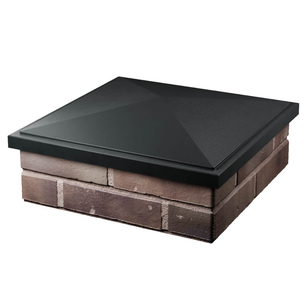 Колпак Zking БонаМоно Черный на столб 2х2 кирпича (515х515, 530х530мм) в Михайловске фото