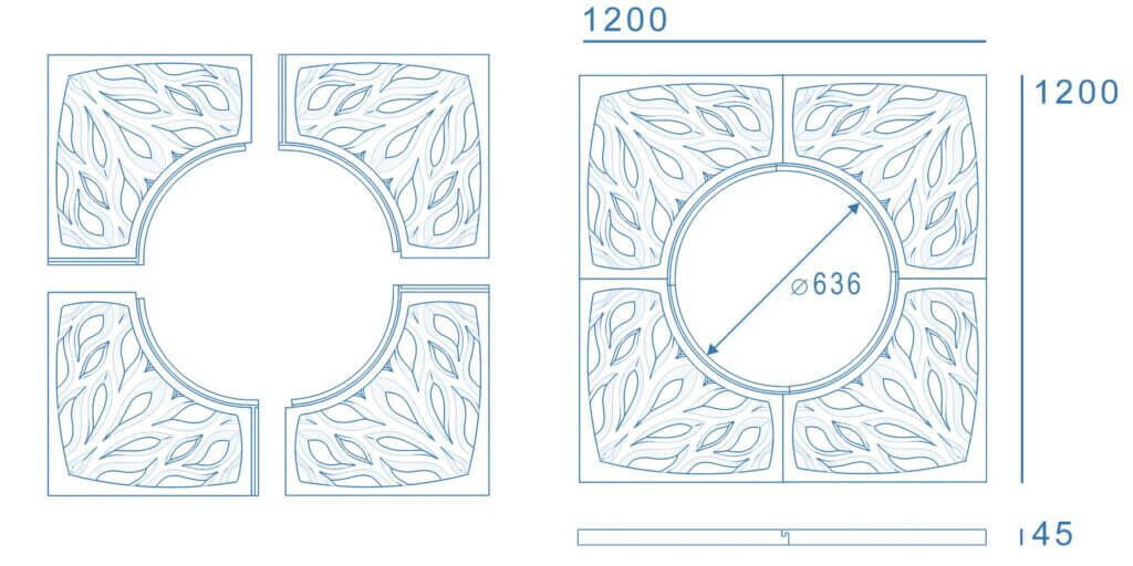 Приствольная решетка для дерева ZKING CRUST 1.2х1.2м Черная в Михайловске фото