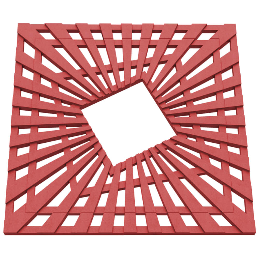 Приствольная решетка для дерева ZKING ATMOSPHERE 1.2х1.2м Красная в Михайловске фото