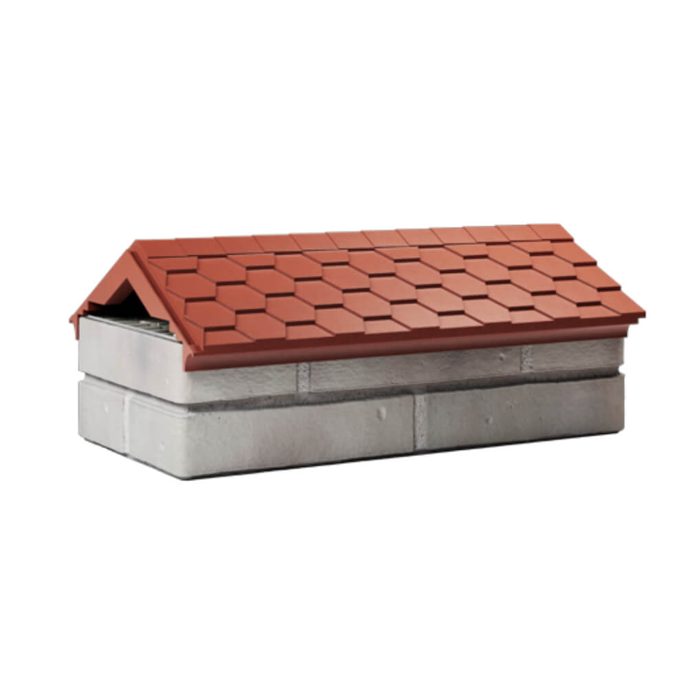 Парапет Zking Эверест Красный с посадкой на 1 кирпич (200/225/255мм) Михайловск фото