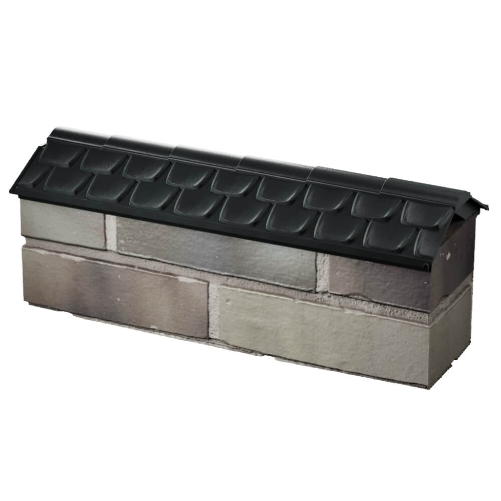 Парапет Zking Эльбрус Черный с посадкой на 0.5 кирпича (130мм) в Михайловске фото