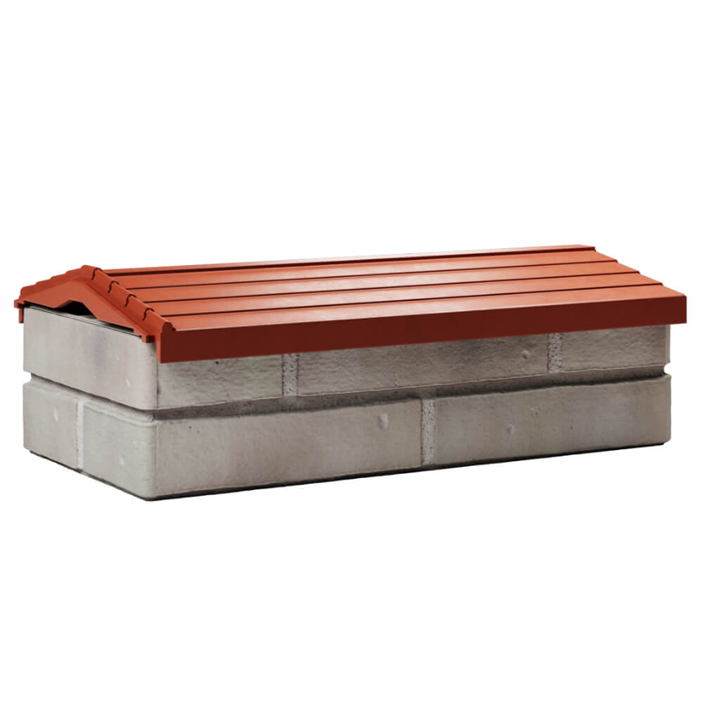 Парапет Zking Бона ХайТек Красный с посадкой на 1 кирпич (200/225/255мм) в Михайловске фото