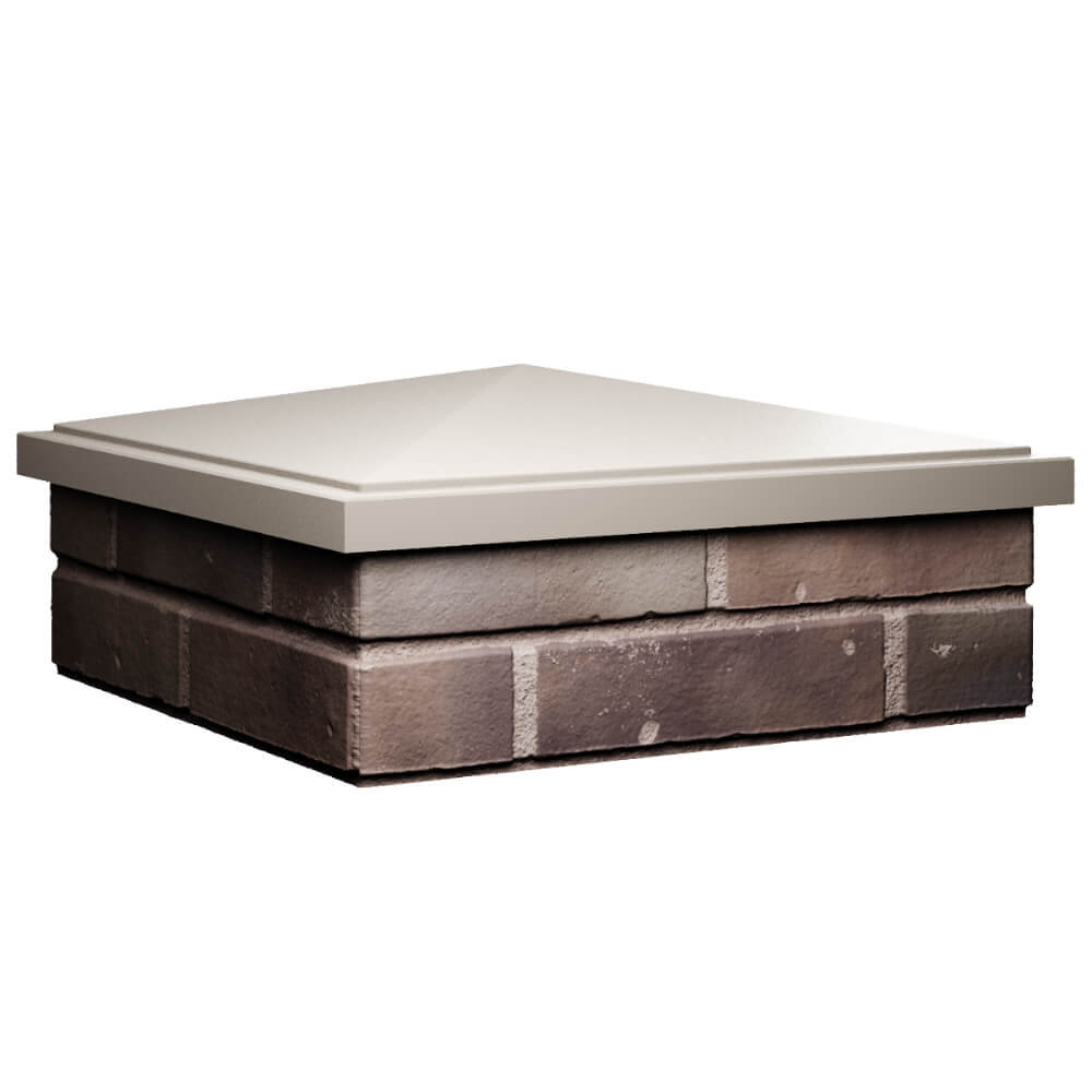 Колпак Zking БонаМоно Бежевый на столб 2х2 кирпича (515х515, 530х530мм) в Михайловске фото