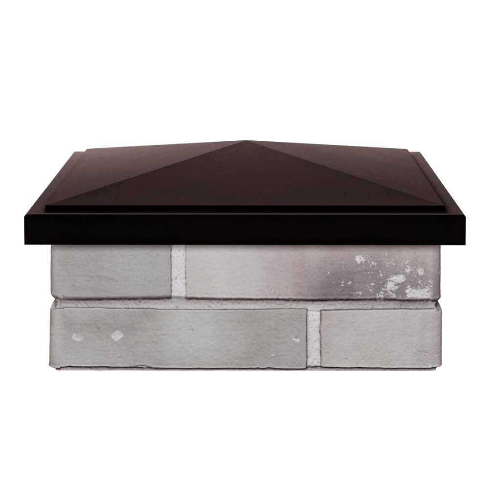 Колпак Zking БонаМоно Коричневый на столб 1.5х1.5 кирпича (385х385, 400х400мм) Михайловск фото