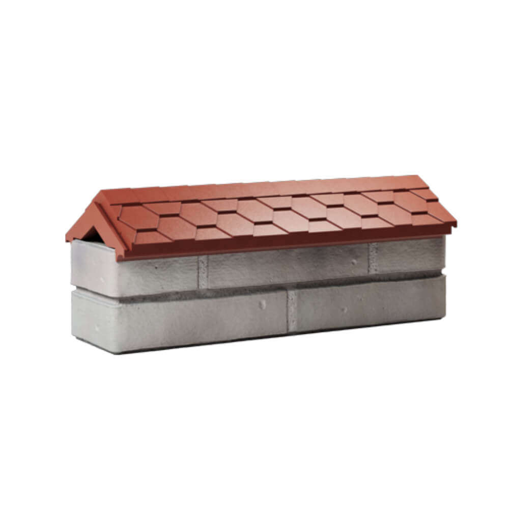 Парапет Zking Эверест Красный с посадкой на 0.5 кирпича (130мм) Михайловск фото