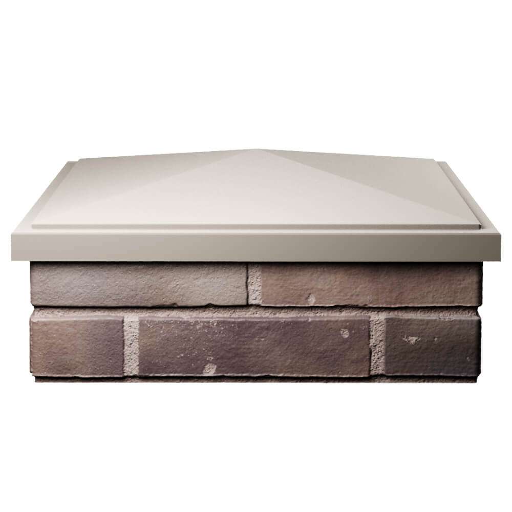 Колпак Zking БонаМоно Бежевый на столб 2х2 кирпича (515х515, 530х530мм) Михайловск фото