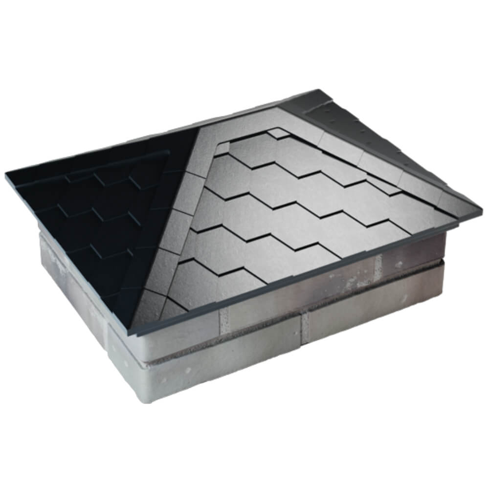 Колпак Zking Эверест Черный на столб 2х1.5 кирпича (520х390мм) Михайловск фото