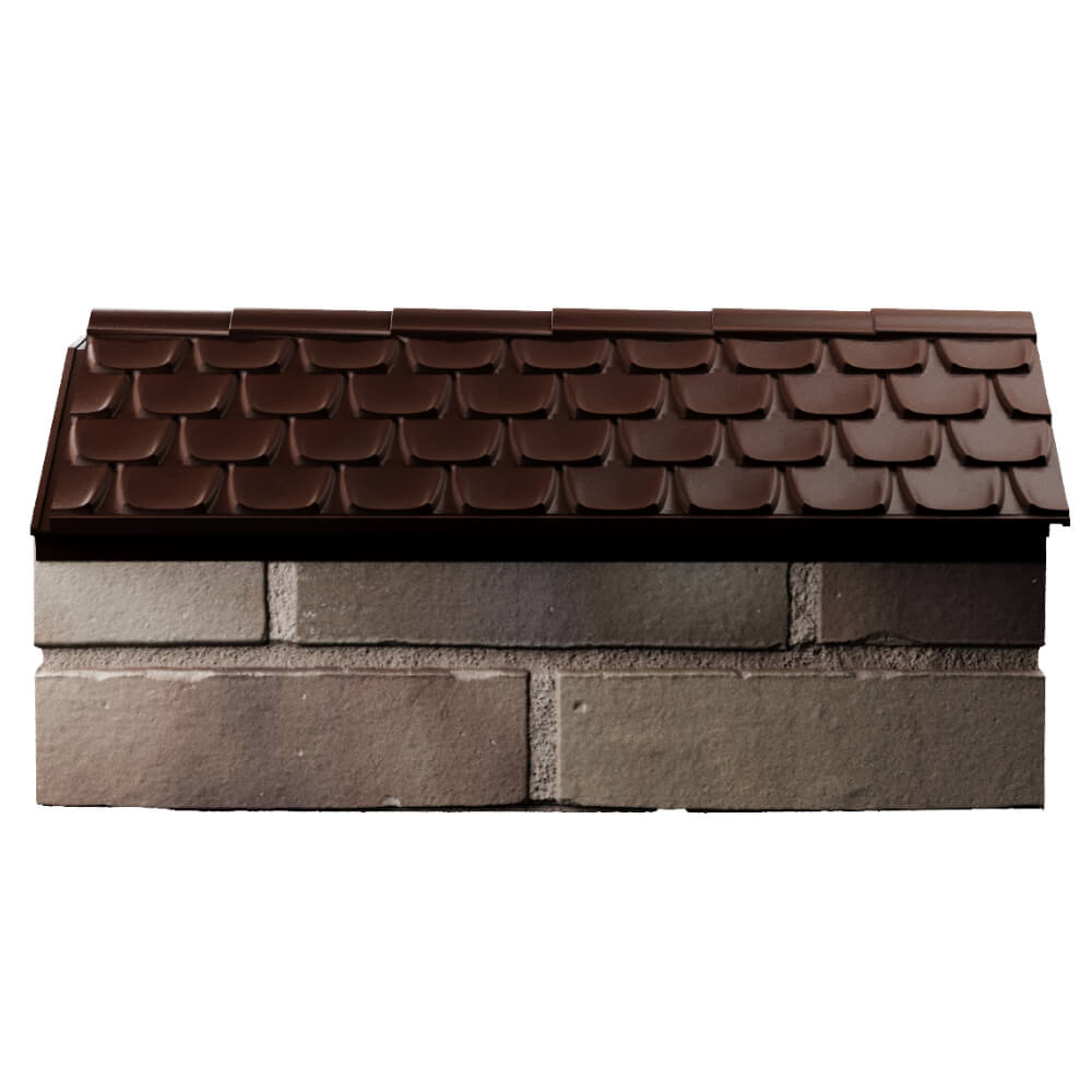 Парапет Zking Эльбрус Коричневый с посадкой на 1 кирпич (255мм) в Михайловске фото