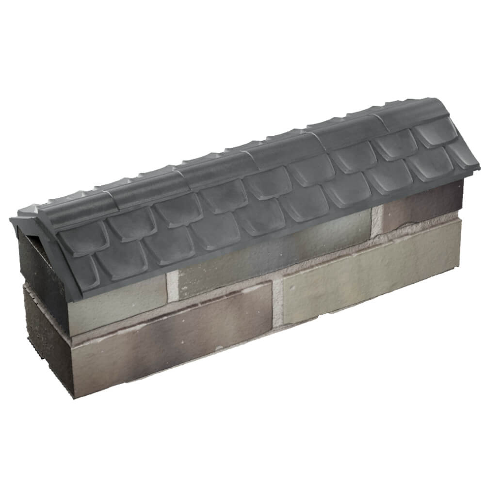 Парапет Zking Эльбрус Серый с посадкой на 0.5 кирпича (130мм) в Михайловске фото