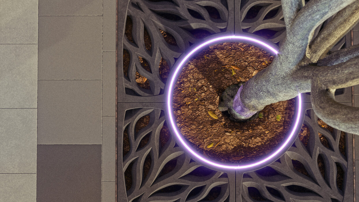 Приствольная решетка для дерева ZKING CRUST 1.2х1.2м Черная в Михайловске фото