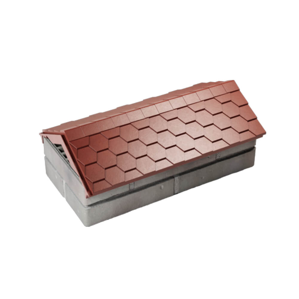 Парапет Zking Эверест Красный с посадкой на 1 кирпич (200/225/255мм) в Михайловске фото