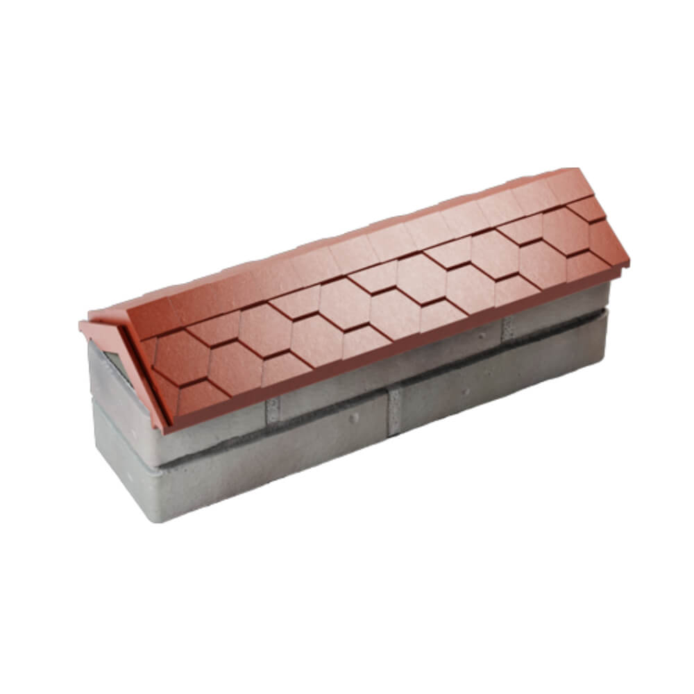 Парапет Zking Эверест Красный с посадкой на 0.5 кирпича (130мм) в Михайловске фото