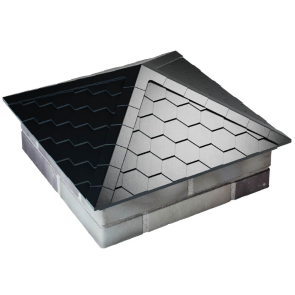 Колпак Zking Эверест Черный на столб 2х2 кирпича (535х535мм) Михайловск фото