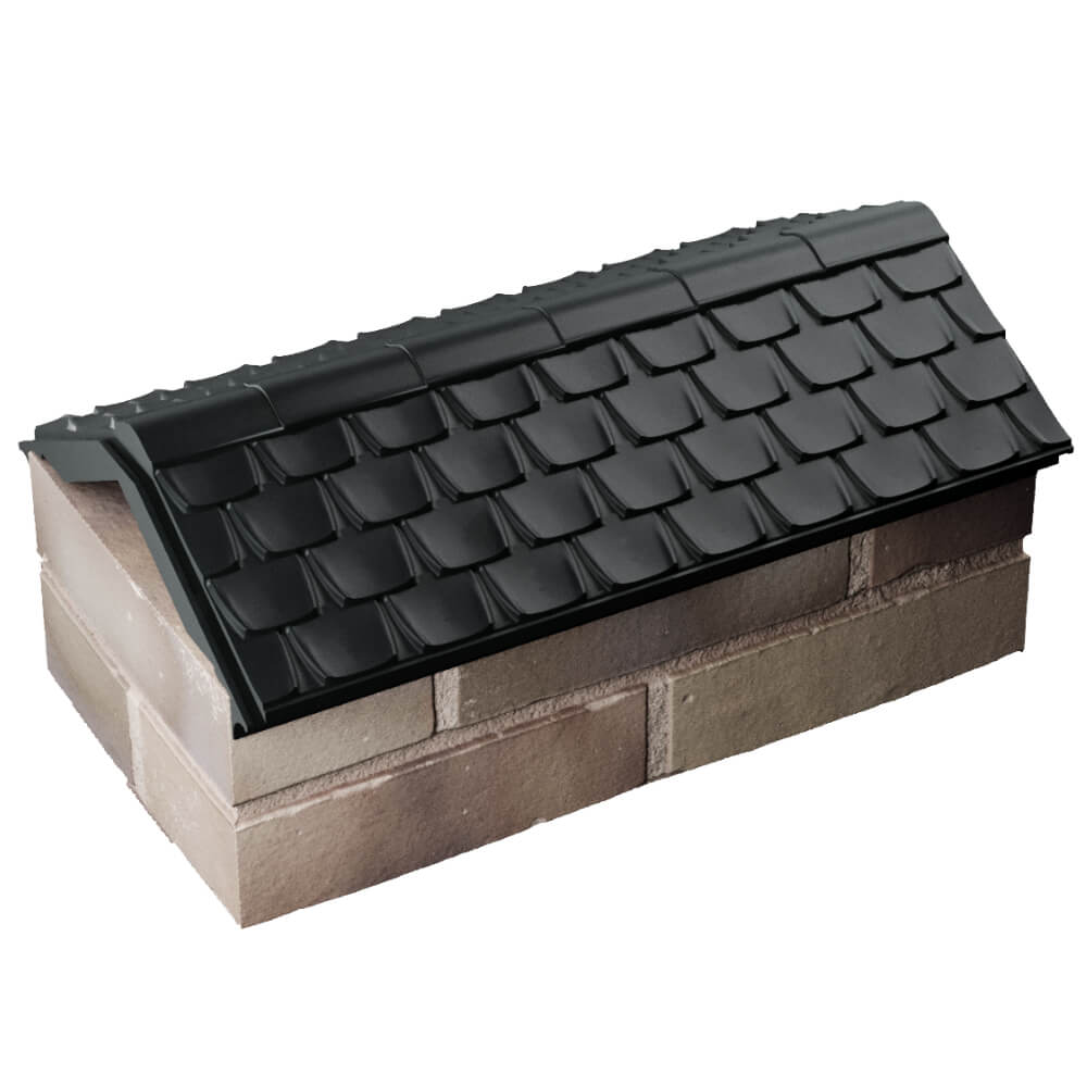 Парапет Zking Эльбрус Черный с посадкой на 1 кирпич (255мм) в Михайловске фото