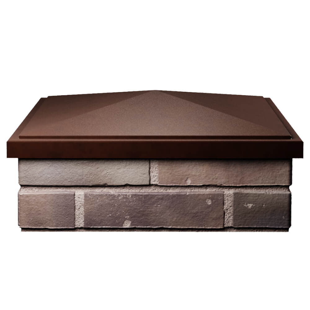 Колпак Zking БонаМоно Коричневый на столб 2х2 кирпича (515х515, 530х530мм) Михайловск фото