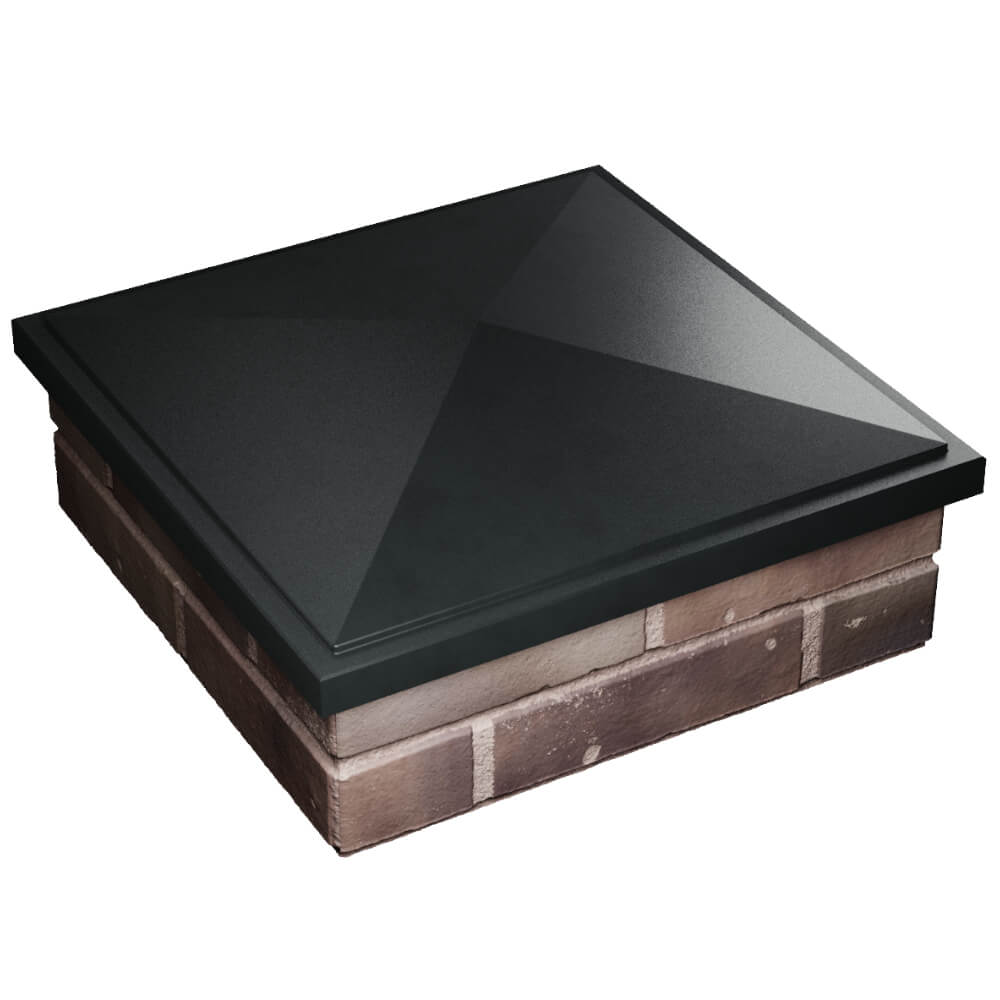 Колпак Zking БонаМоно Черный на столб 2х2 кирпича (515х515, 530х530мм) в Михайловске фото