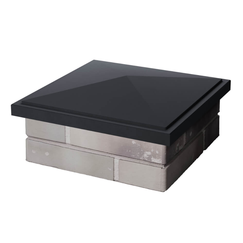 Колпак Zking БонаМоно Серый на столб 1.5х1.5 кирпича (385х385, 400х400мм) в Михайловске фото