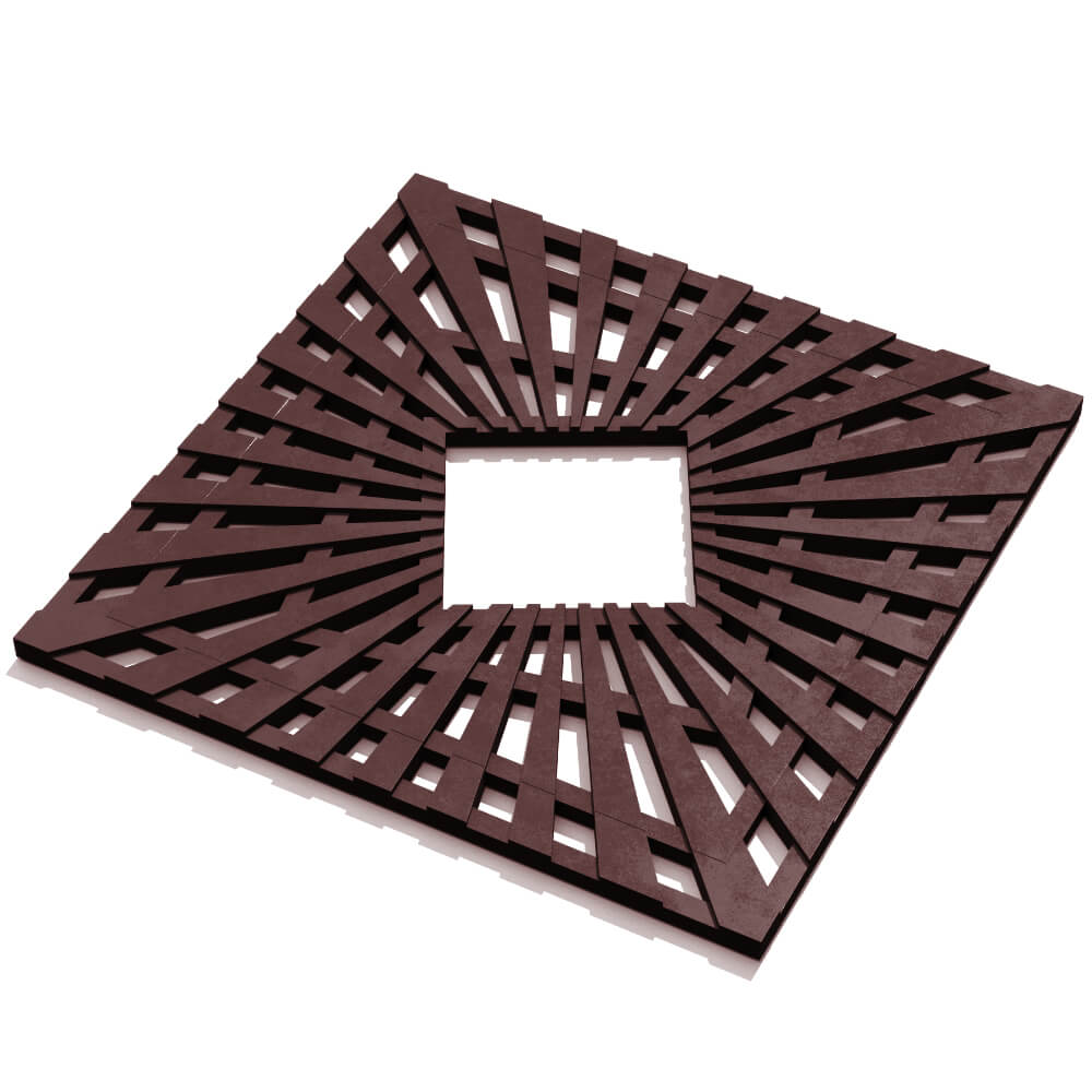 Приствольная решетка для дерева ZKING ATMOSPHERE 1.2х1.2м Коричневая в Михайловске фото