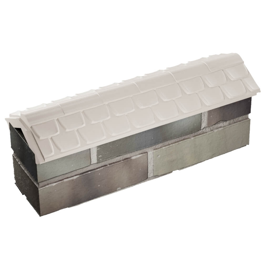 Парапет Zking Эльбрус Бежевый с посадкой на 0.5 кирпича (130мм) в Михайловске фото