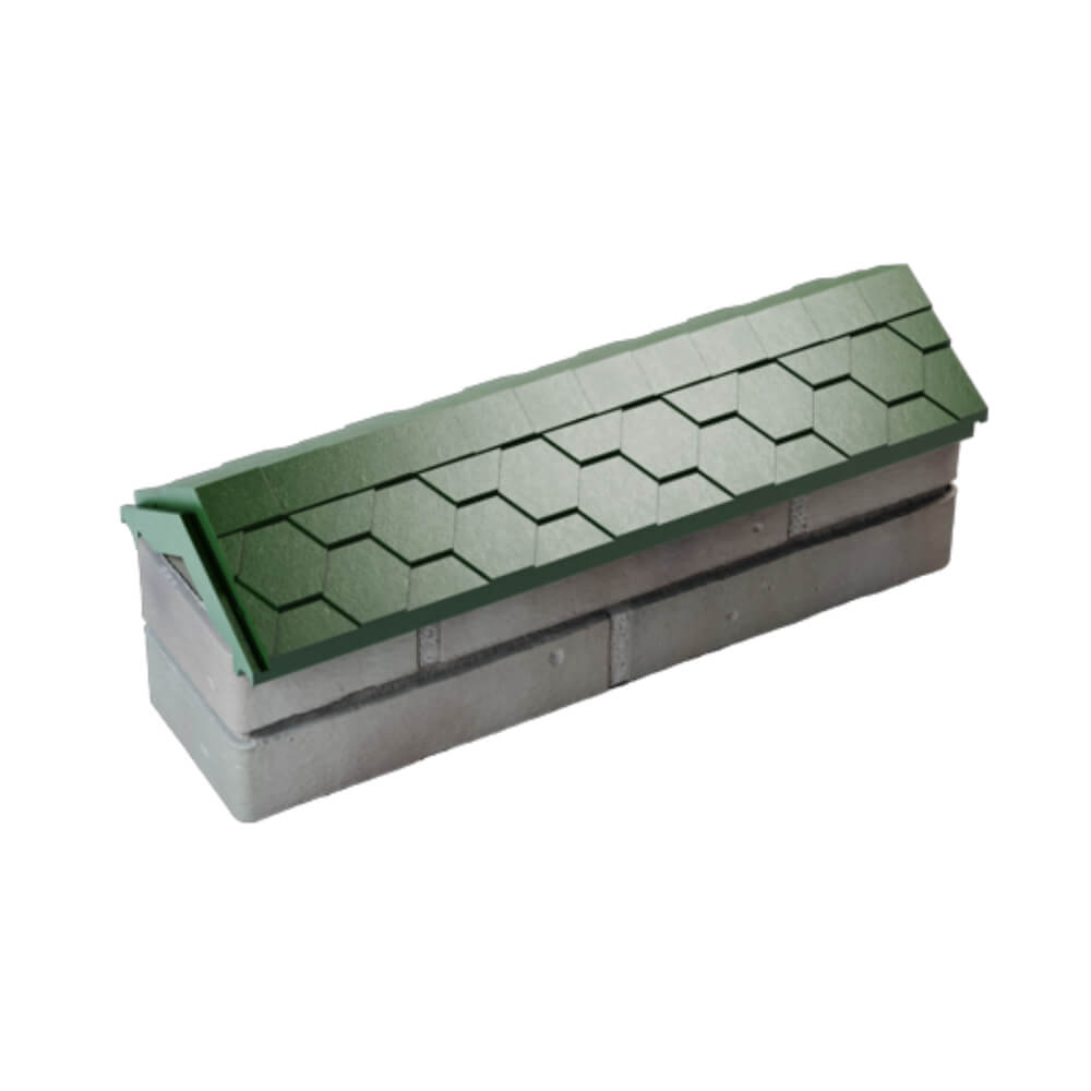 Парапет Zking Эверест Зеленый с посадкой на 0.5 кирпича (130мм) в Михайловске фото