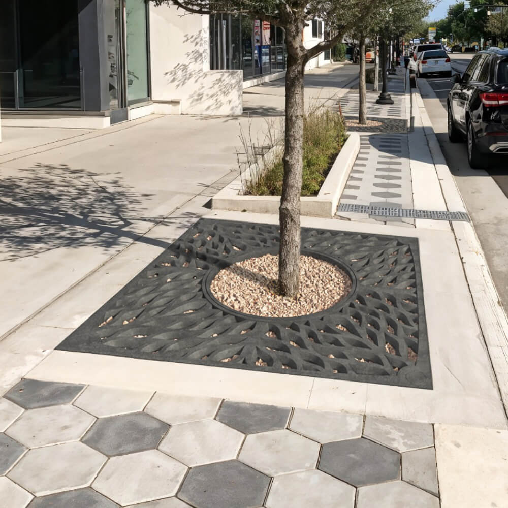 Приствольная решетка для дерева ZKING CRUST 2х2м Черная в Михайловске фото