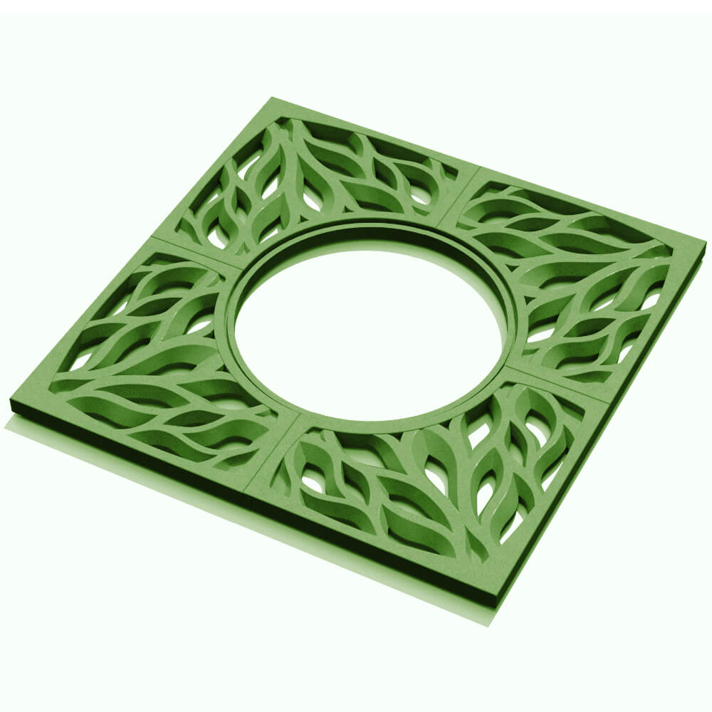 Приствольная решетка для дерева ZKING CRUST 1.2х1.2м Зеленая в Михайловске фото